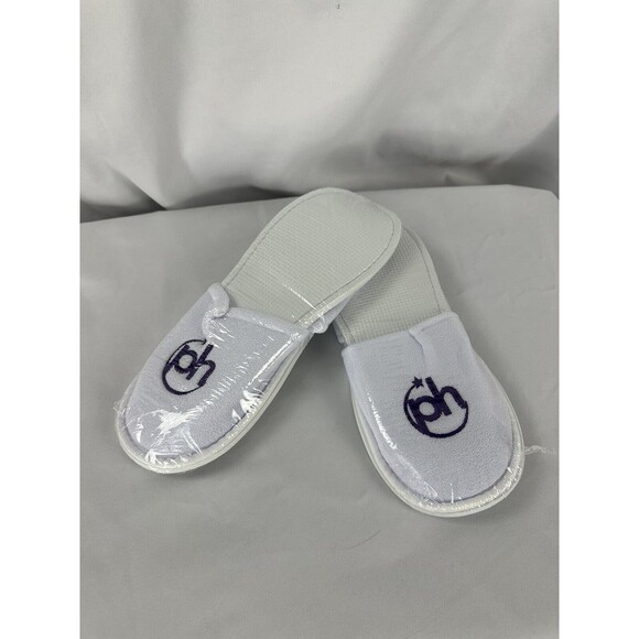 Other - Planet Hollywood Logo Resort Cancun Unisex OS Spa Slippers Sandals White Purple
